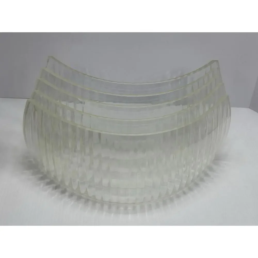 Lot 5 Large Curved‎ Fluted Glass Magnifying Lamp Lens Streetlight? Floodlight?